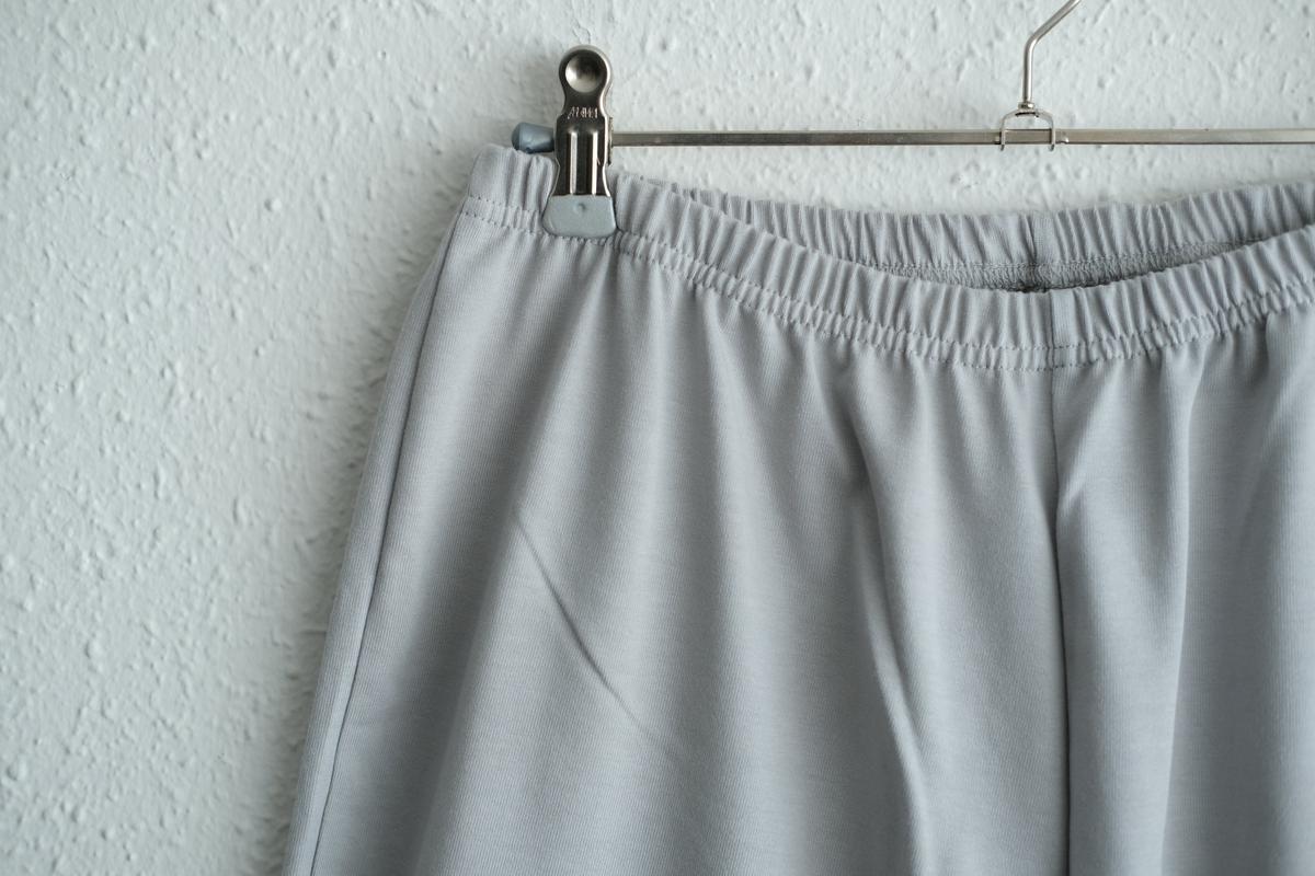 yohaku ドバイパンツ｜きれいめ天竺素材 グレー｜unisex freesize