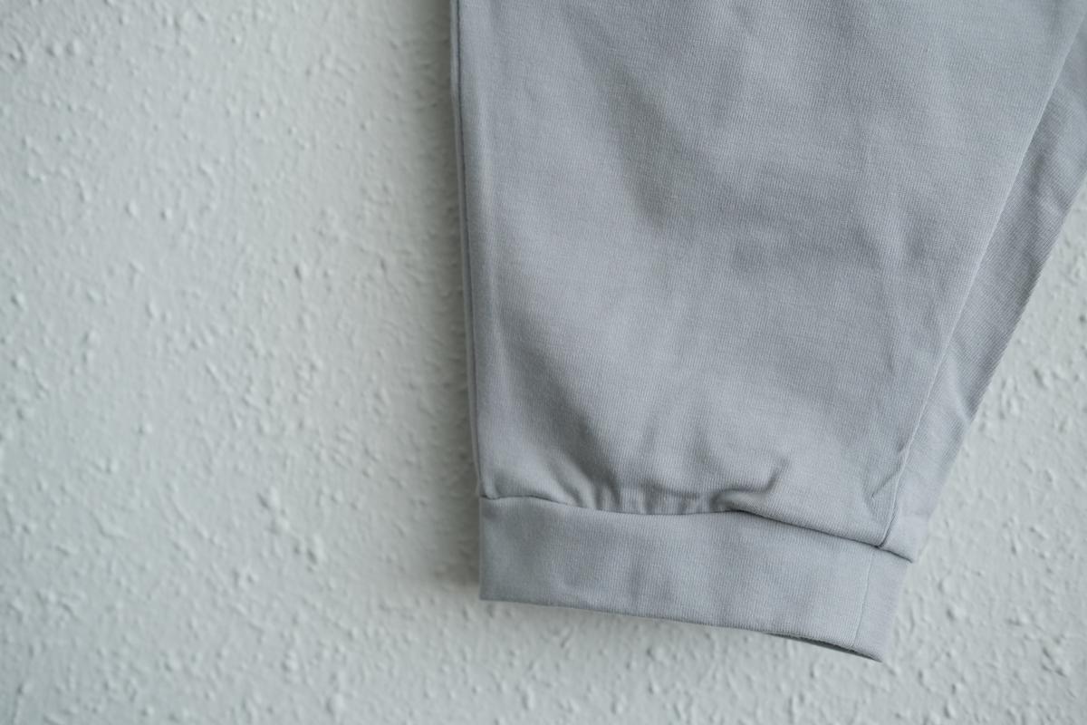 yohaku ドバイパンツ｜きれいめ天竺素材 グレー｜unisex freesize