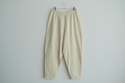 yohaku ドバイパンツ|きれいめ天竺素材 アイボリー|unisex freesize