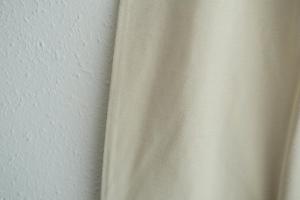 yohaku ドバイパンツ｜きれいめ天竺素材 アイボリー｜unisex freesize