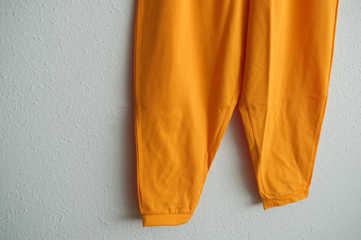 yohaku ドバイパンツ｜きれいめ天竺素材 オレンジ｜unisex freesize