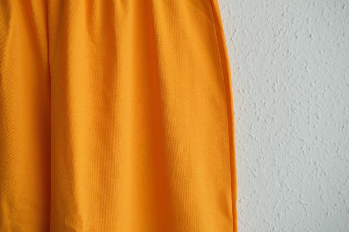 yohaku ドバイパンツ｜きれいめ天竺素材 オレンジ｜unisex freesize