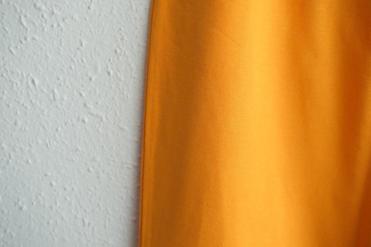 yohaku ドバイパンツ｜きれいめ天竺素材 オレンジ｜unisex freesize