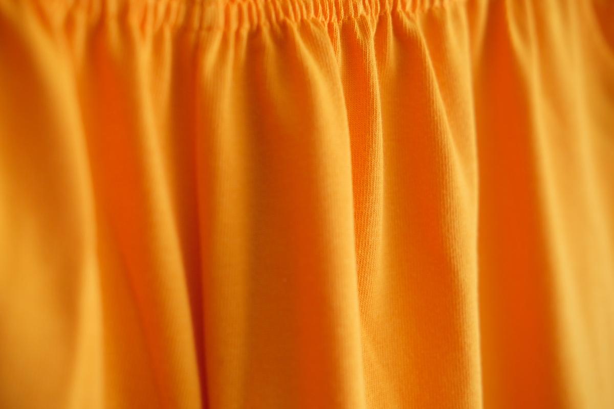 yohaku ドバイパンツ｜きれいめ天竺素材 オレンジ｜unisex freesize