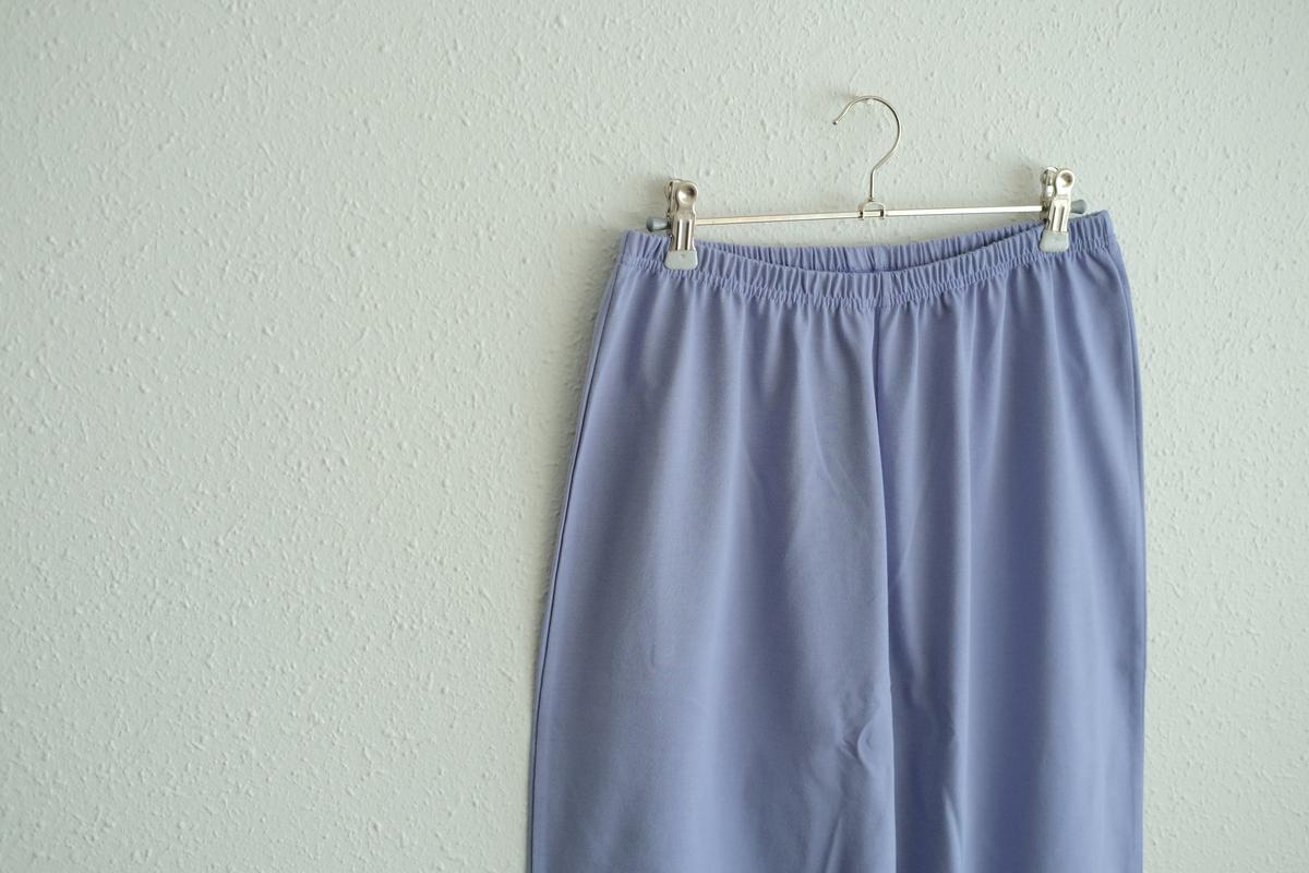 yohaku ドバイパンツ｜きれいめ天竺素材 ライトパープル｜unisex freesize