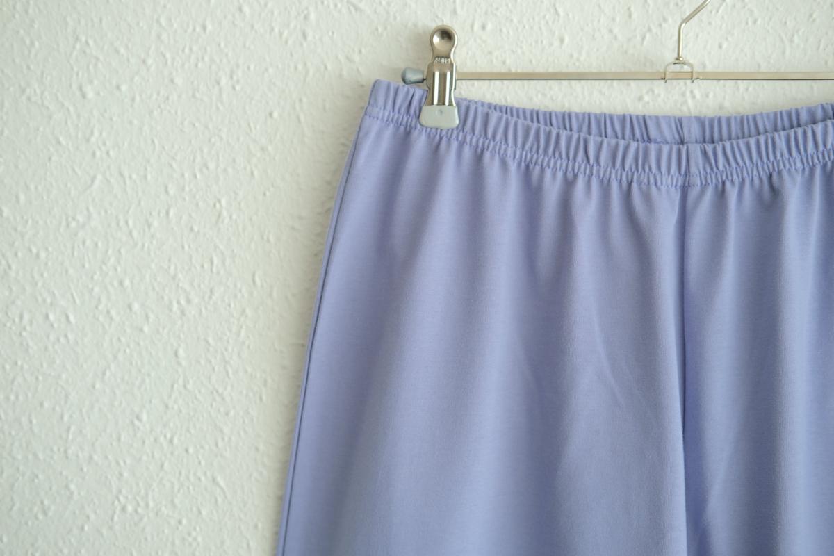 yohaku ドバイパンツ｜きれいめ天竺素材 ライトパープル｜unisex freesize