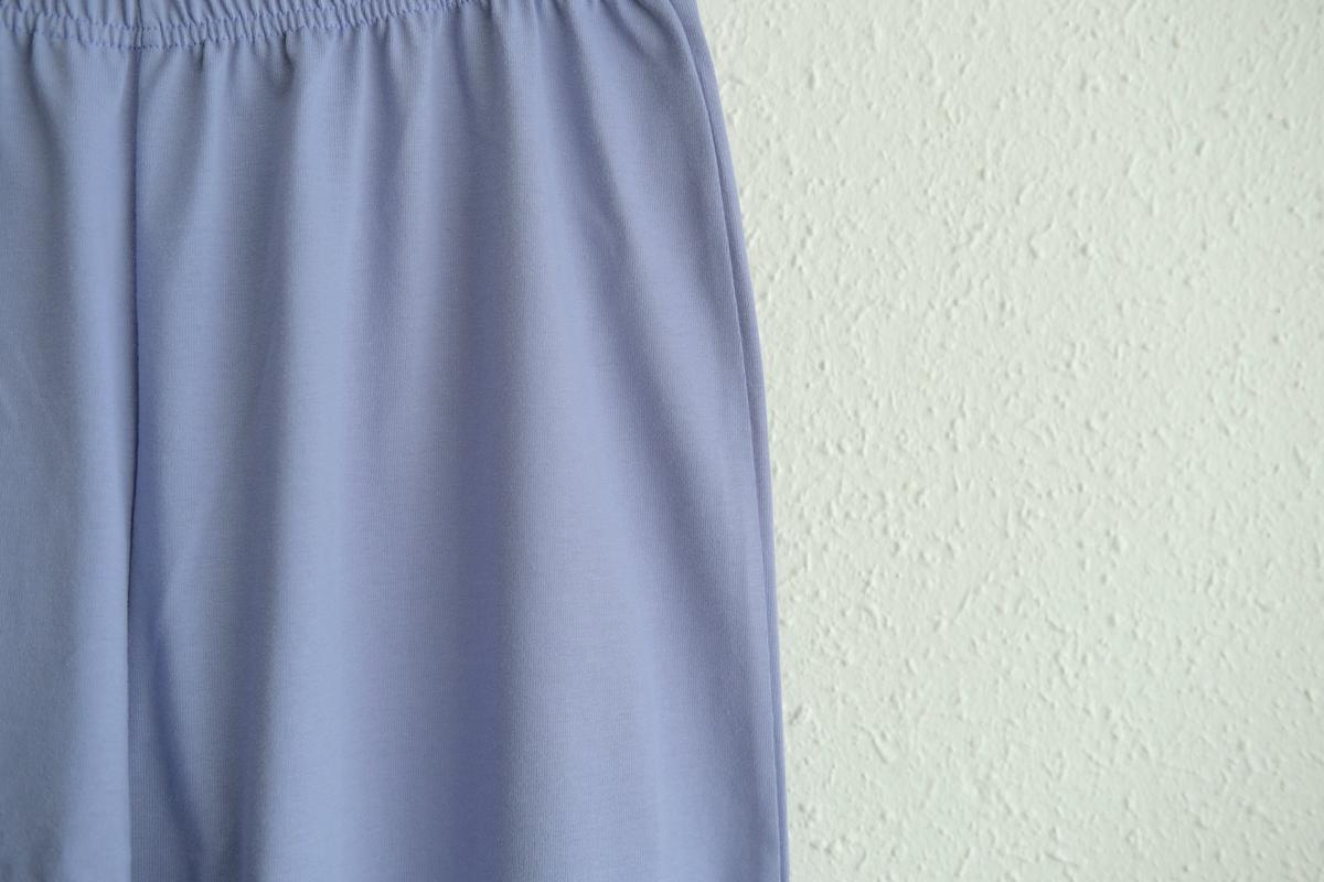 yohaku ドバイパンツ｜きれいめ天竺素材 ライトパープル｜unisex freesize