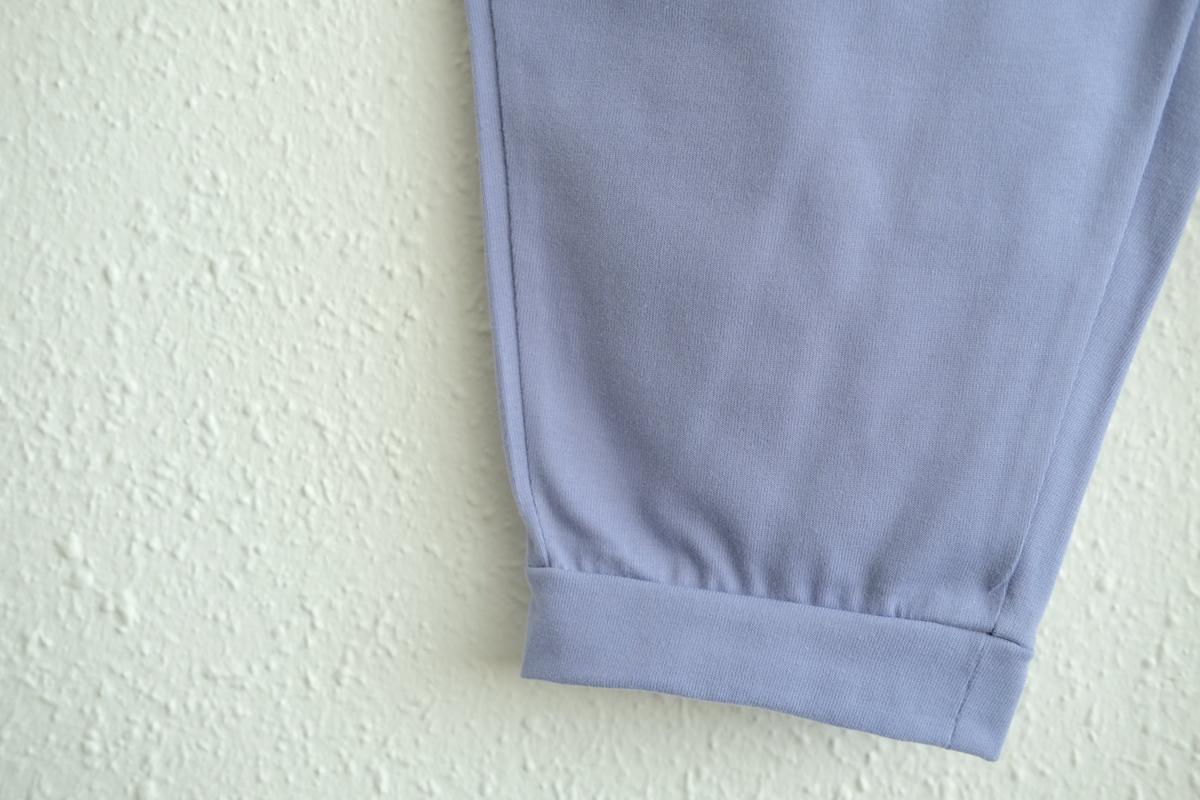 yohaku ドバイパンツ｜きれいめ天竺素材 ライトパープル｜unisex freesize