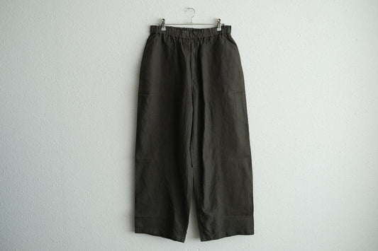 MITTAN / 大麻ワイドパンツ 高密度 蓬（濃） PT-143DC / unisex