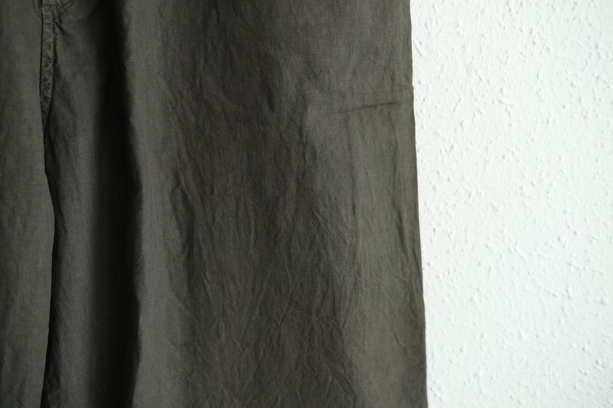 MITTAN / 大麻ワイドパンツ 高密度 蓬（濃） PT-143DC / unisex