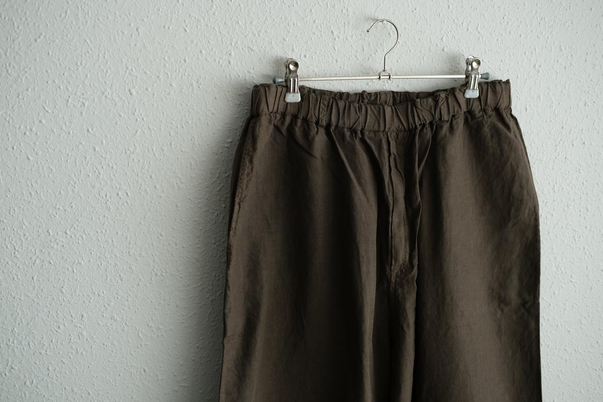 MITTAN / 大麻ワイドパンツ 高密度 胡桃（濃） PT-143DC / unisex