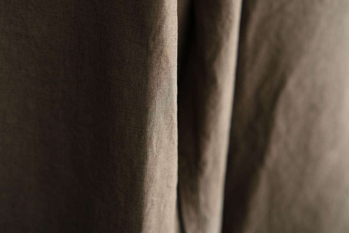 MITTAN / 大麻ワイドパンツ 高密度 胡桃（濃） PT-143DC / unisex