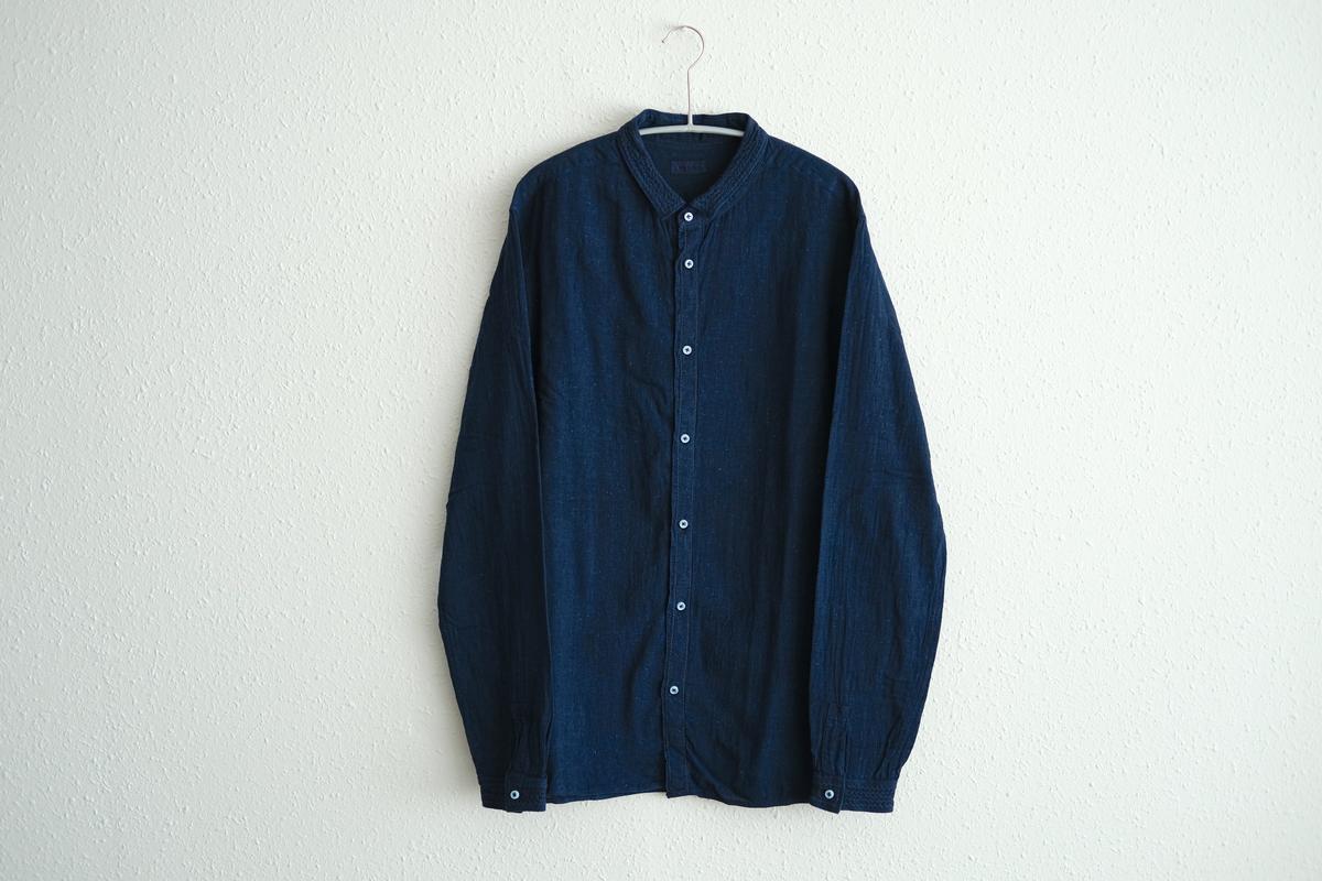 MITTAN / カディシャツ 藍（濃）（補強）SH-81DCH / unisex