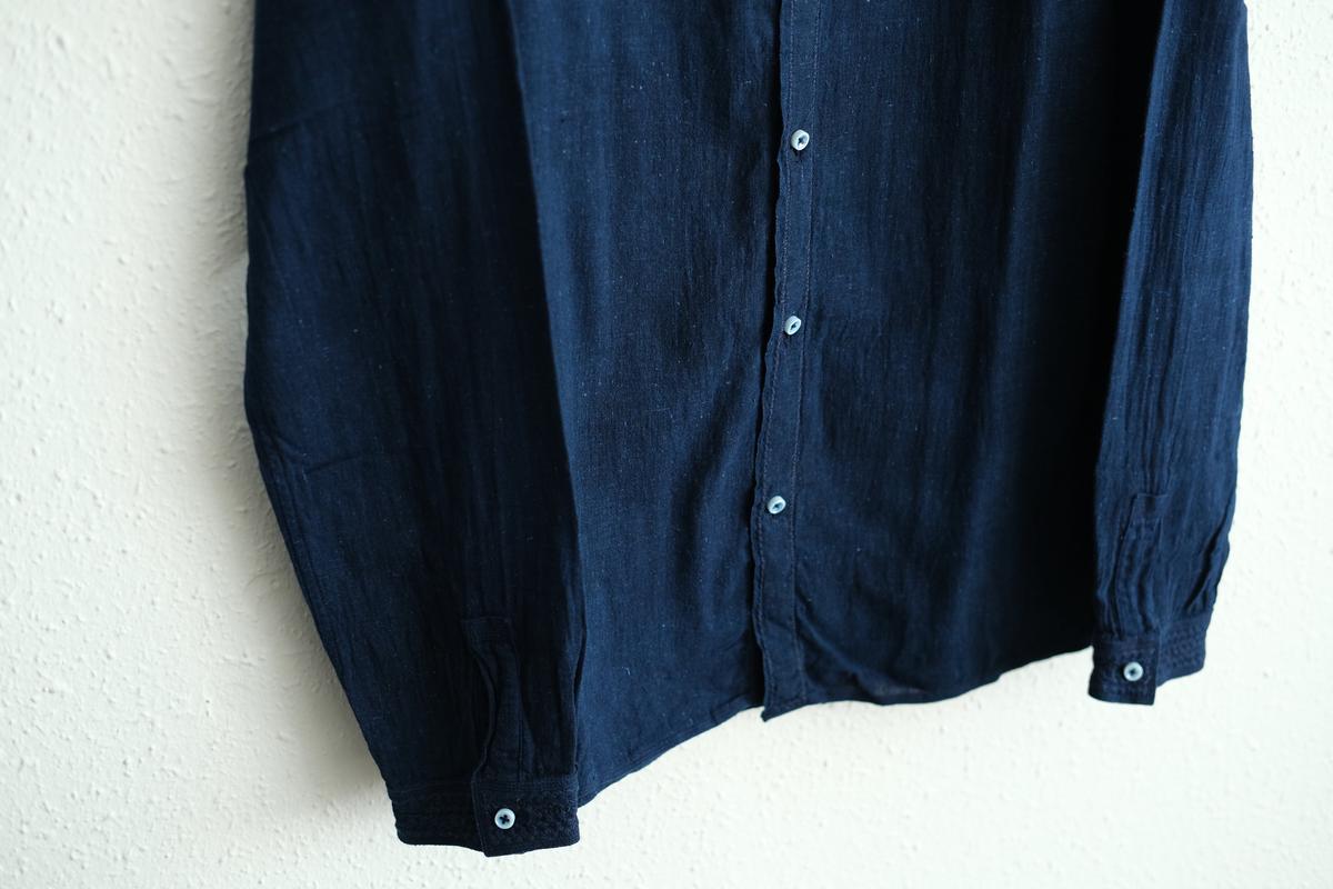 MITTAN / カディシャツ 藍（濃）（補強）SH-81DCH / unisex