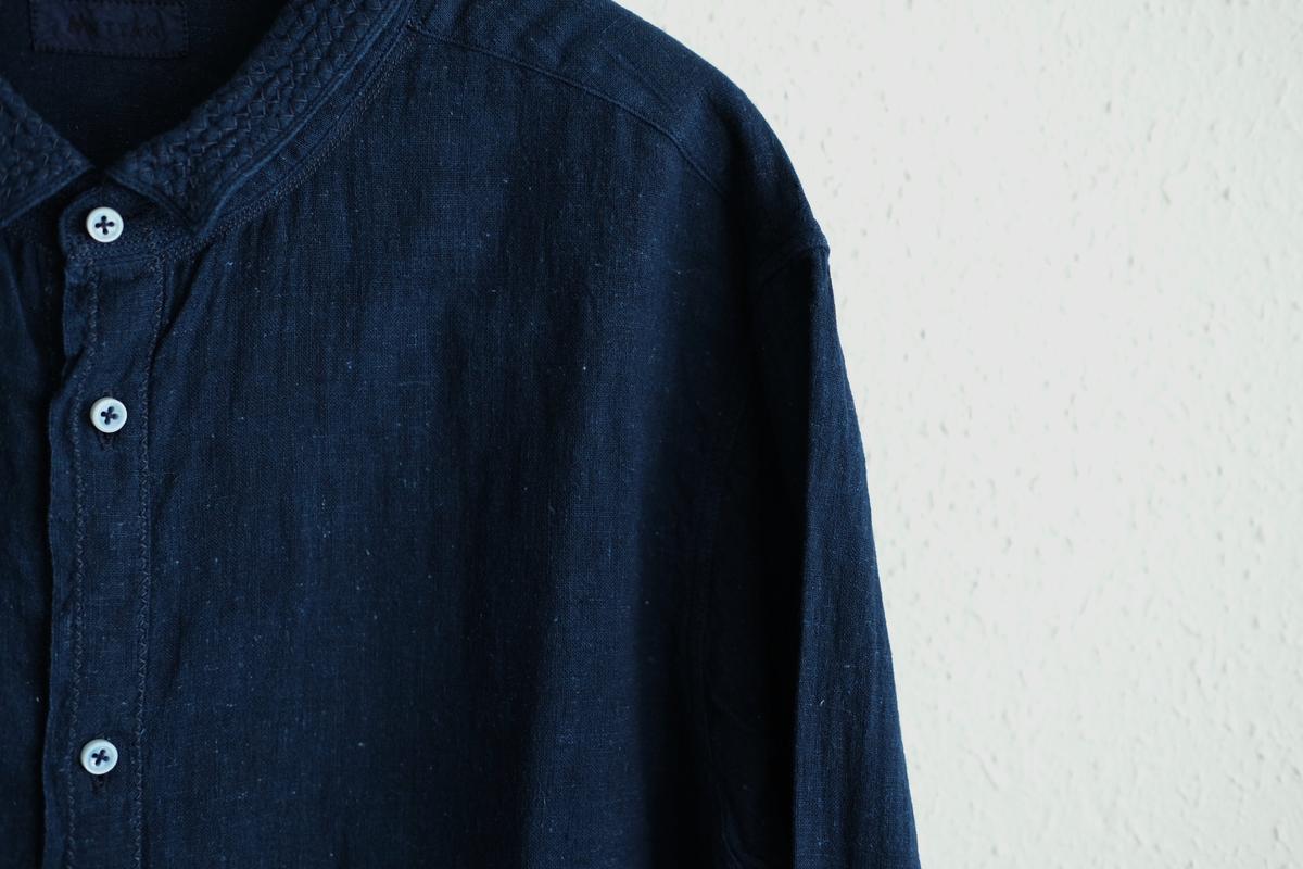 MITTAN / カディシャツ 藍（濃）（補強）SH-81DCH / unisex
