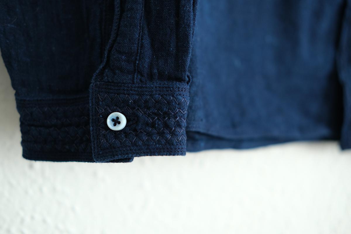 MITTAN / カディシャツ 藍（濃）（補強）SH-81DCH / unisex