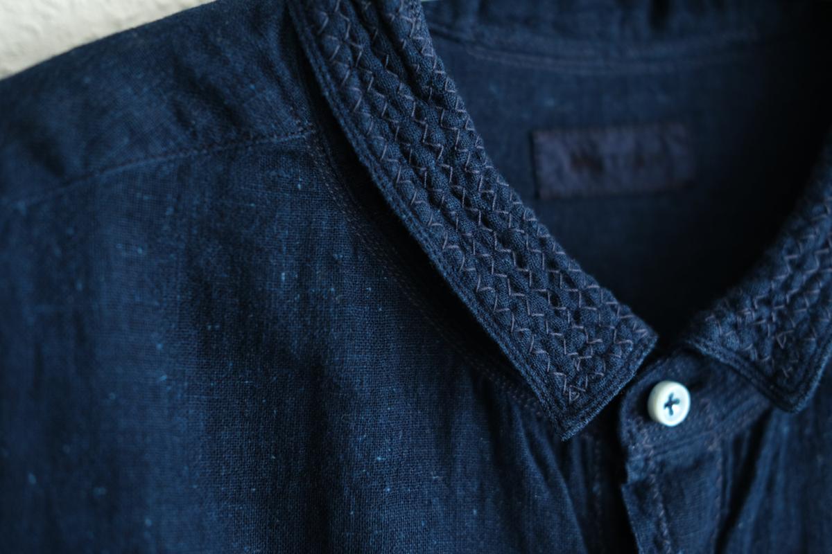 MITTAN / カディシャツ 藍（濃）（補強）SH-81DCH / unisex