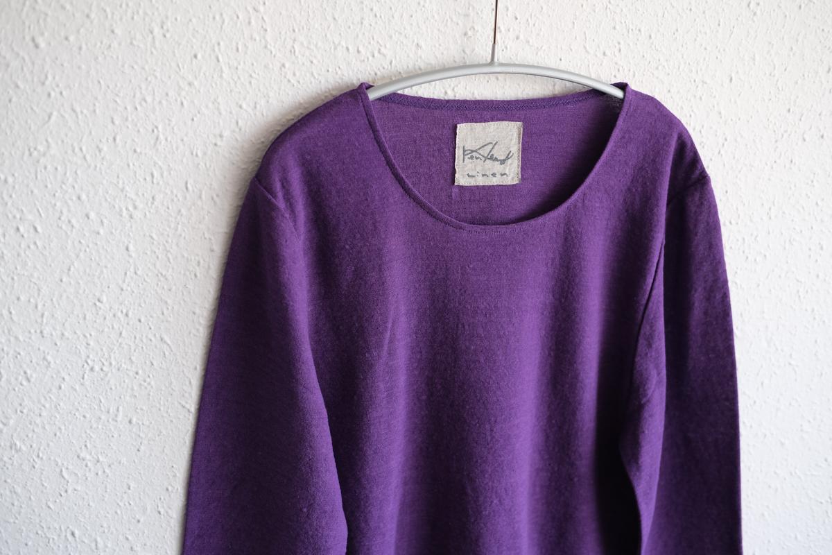 リネンコットンアンダーウェア7分袖｜レディース｜サルビア