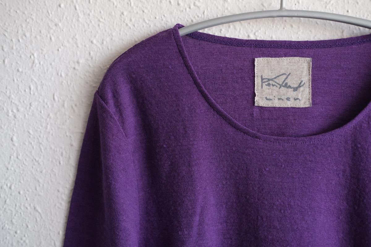 リネンコットンアンダーウェア7分袖｜レディース｜サルビア