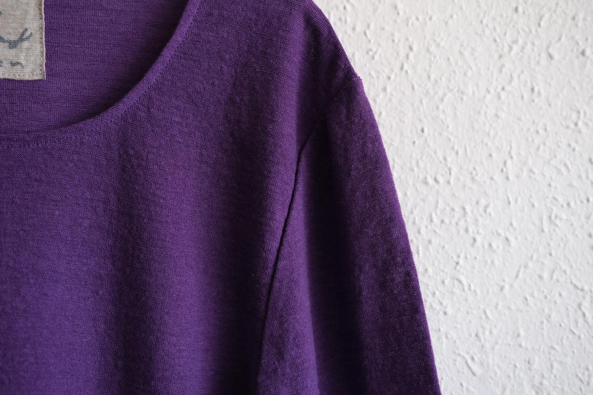 リネンコットンアンダーウェア7分袖｜レディース｜サルビア