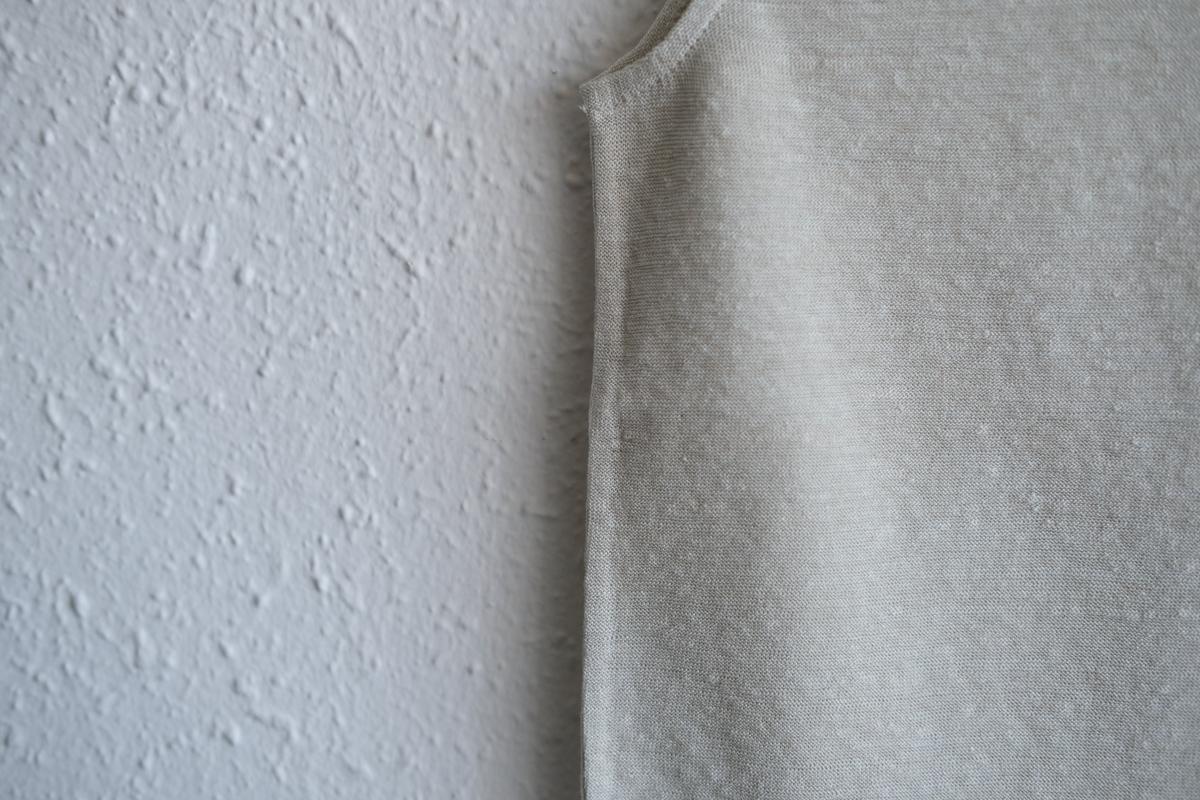 リネンコットンアンダーウェア ノースリーブ｜レディース｜グリーシェル