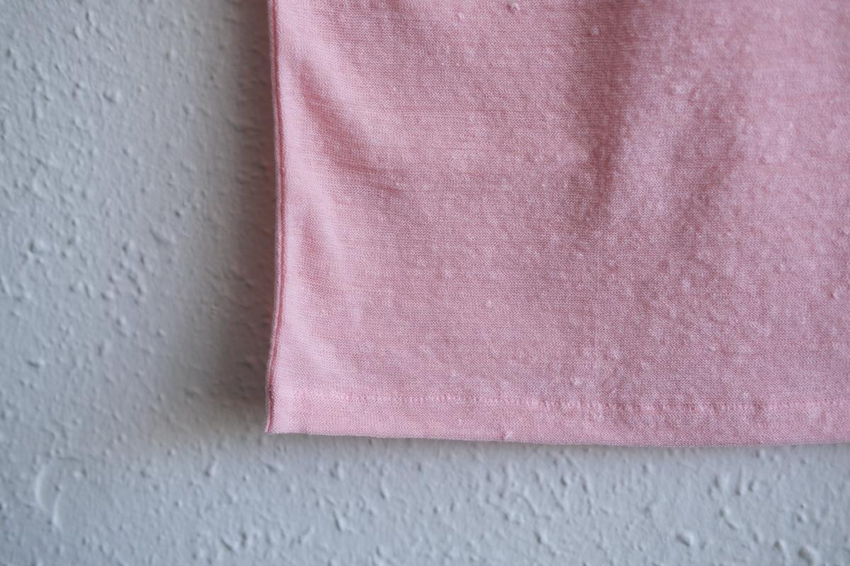 リネンコットンアンダーウェア ノースリーブ｜レディース｜パウダーピンク