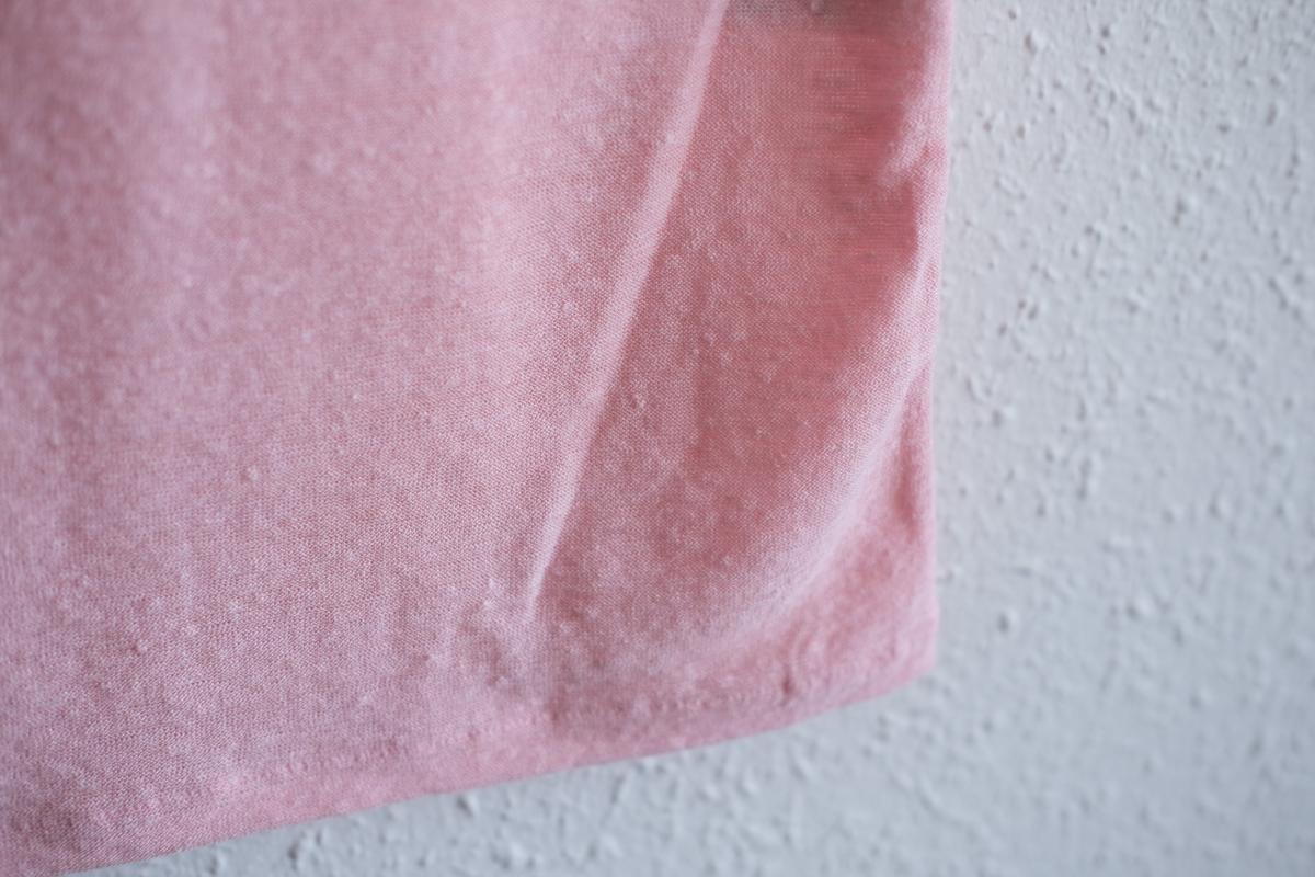 リネンコットンアンダーウェア ノースリーブ｜レディース｜パウダーピンク