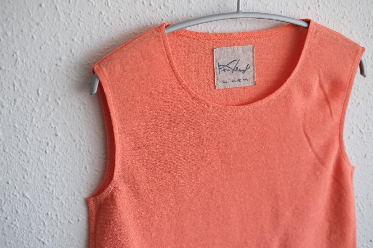 リネンコットンアンダーウェア ノースリーブ｜レディース｜さんご