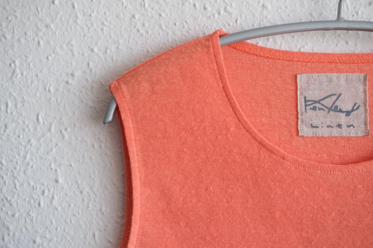 リネンコットンアンダーウェア ノースリーブ｜レディース｜さんご