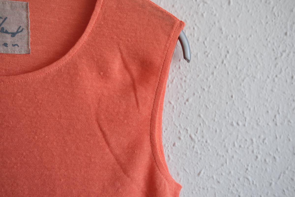 リネンコットンアンダーウェア ノースリーブ｜レディース｜さんご