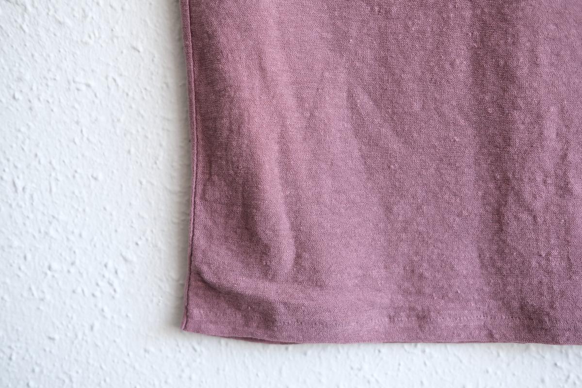 リネンコットンアンダーウェア ノースリーブ｜レディース｜オールドピンク