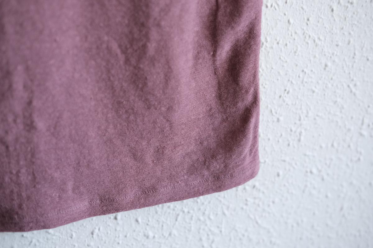 リネンコットンアンダーウェア ノースリーブ｜レディース｜オールドピンク