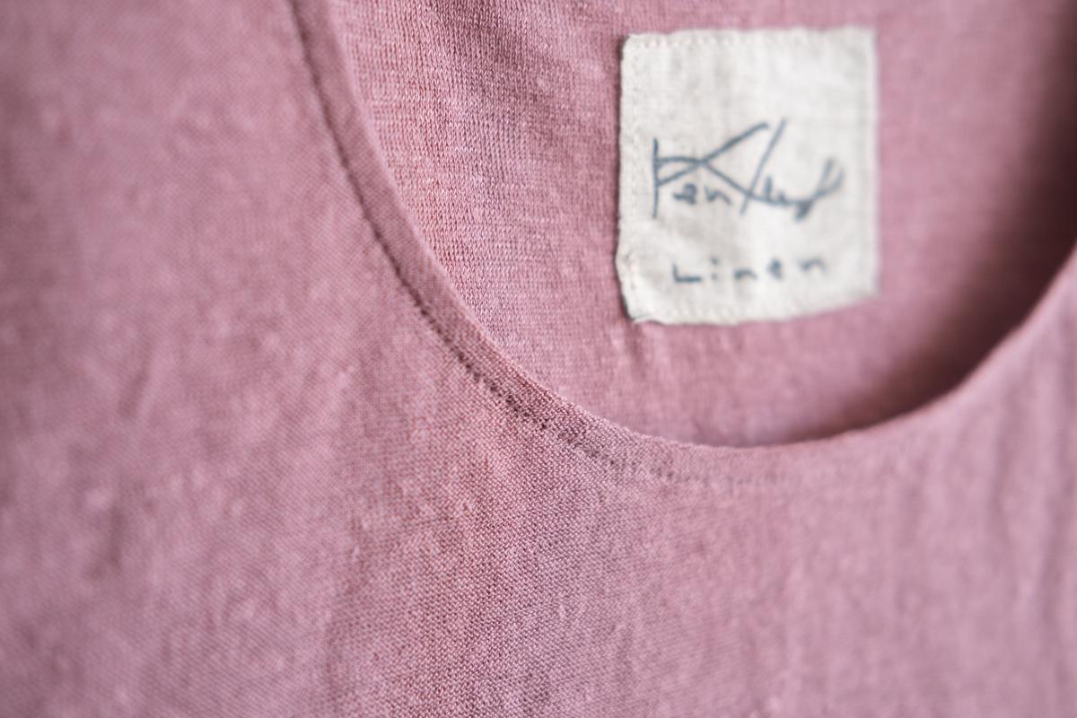 リネンコットンアンダーウェア ノースリーブ｜レディース｜オールドピンク