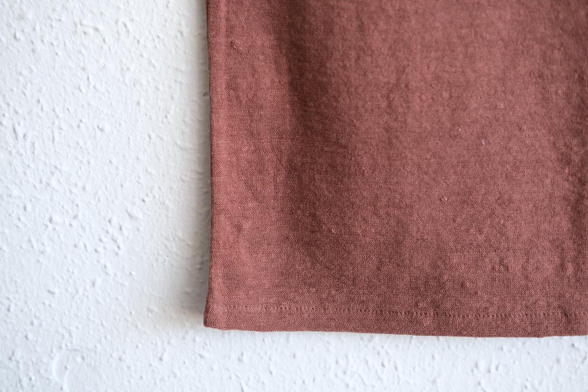 リネンコットンアンダーウェア ノースリーブ｜レディース｜ミルクティー