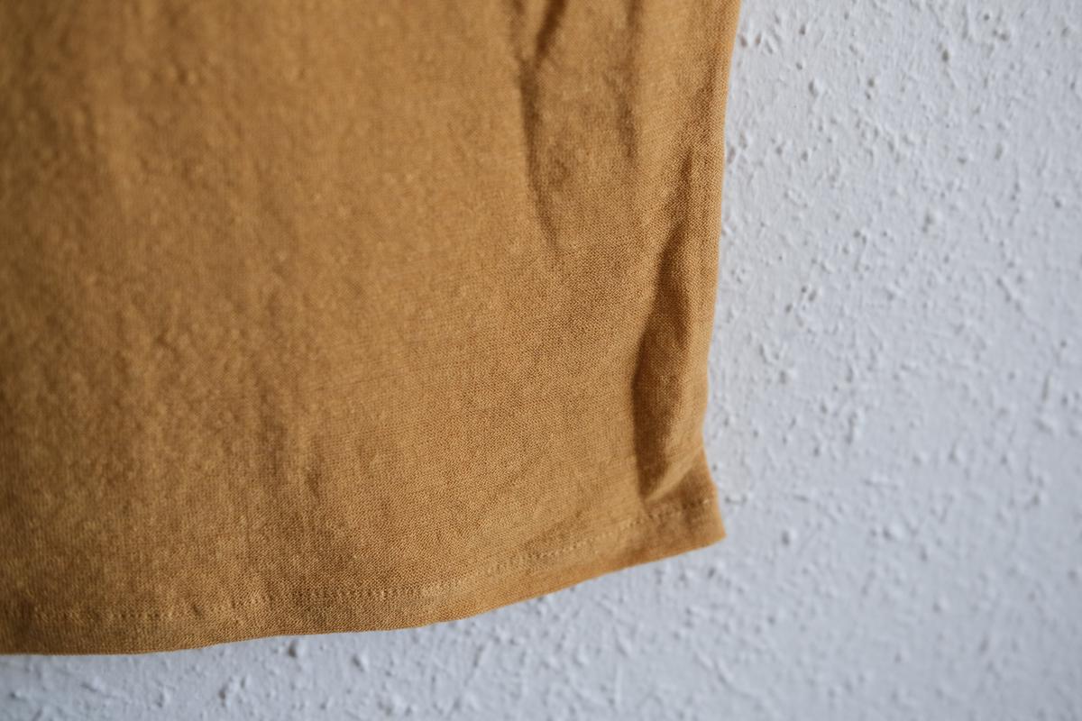 リネンコットンアンダーウェア ノースリーブ｜レディース｜シナモンオレンジ
