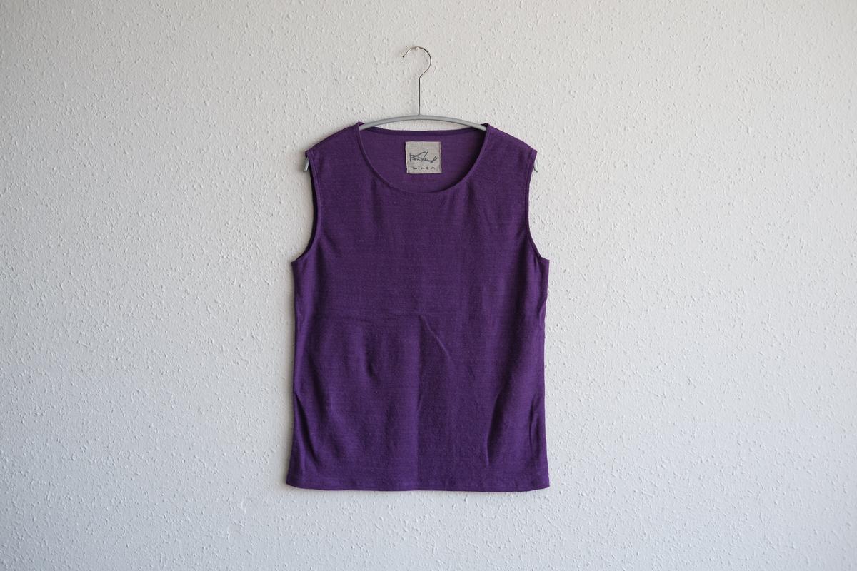 リネンコットンアンダーウェア ノースリーブ｜レディース｜サルビア