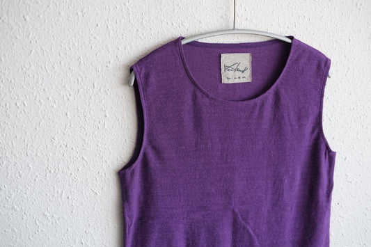 リネンコットンアンダーウェア ノースリーブ|レディース|サルビア