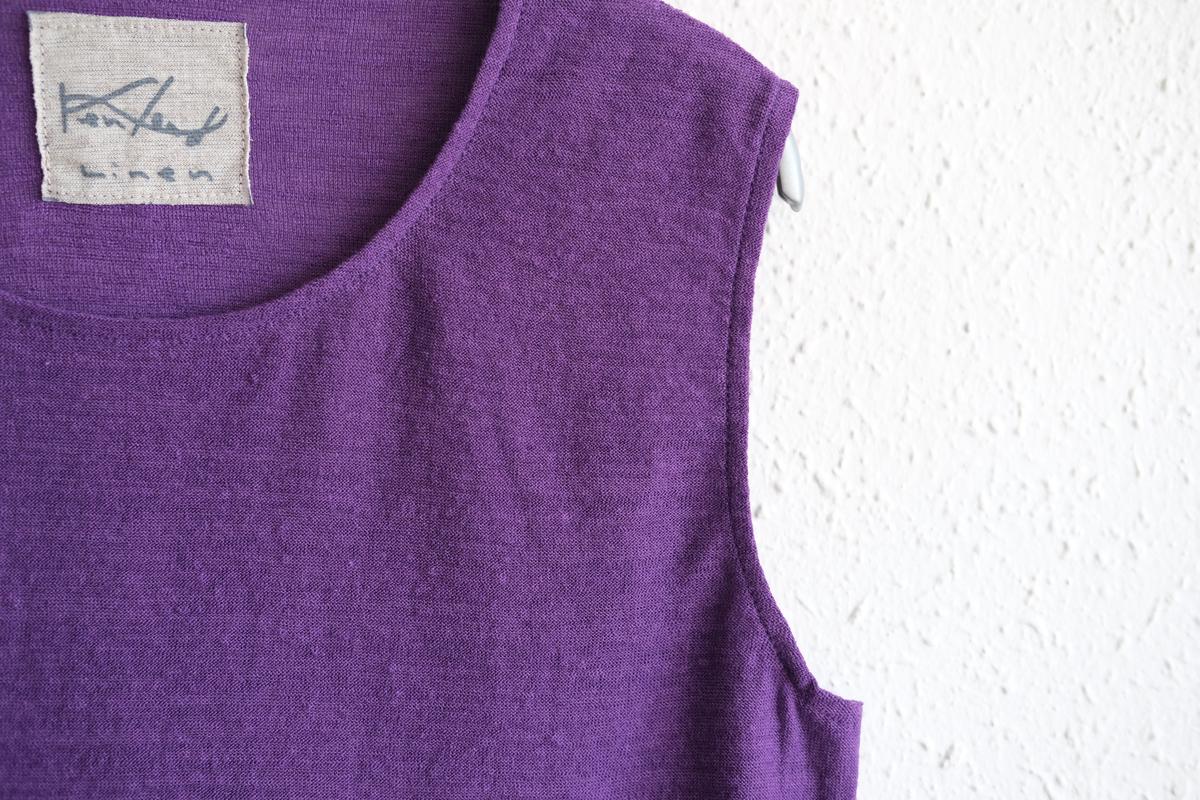 リネンコットンアンダーウェア ノースリーブ｜レディース｜サルビア