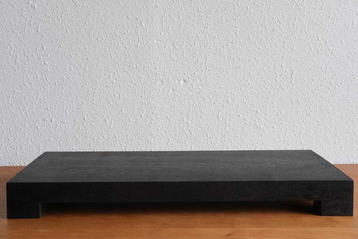 無垢材の切出し脚付き台 ウェンジ オイル仕上げ ＜4＞