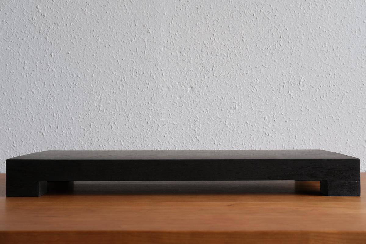 無垢材の切出し脚付き台 ウェンジ オイル仕上げ ＜4＞