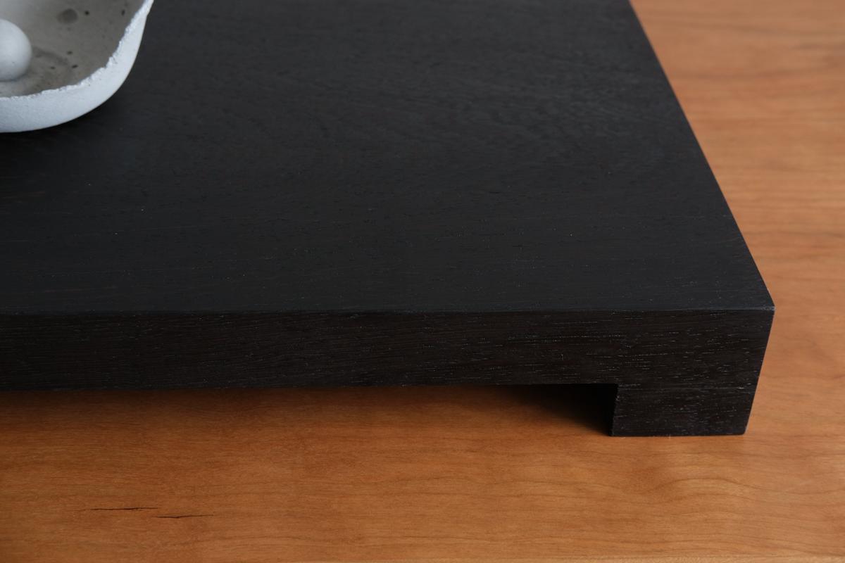 無垢材の切出し脚付き台 ウェンジ オイル仕上げ ＜4＞