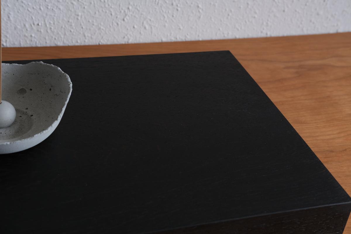 無垢材の切出し脚付き台 ウェンジ オイル仕上げ ＜4＞