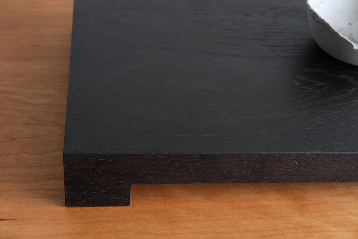 無垢材の切出し脚付き台 ウェンジ オイル仕上げ ＜4＞