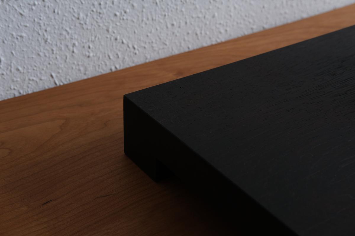 無垢材の切出し脚付き台 ウェンジ オイル仕上げ ＜4＞