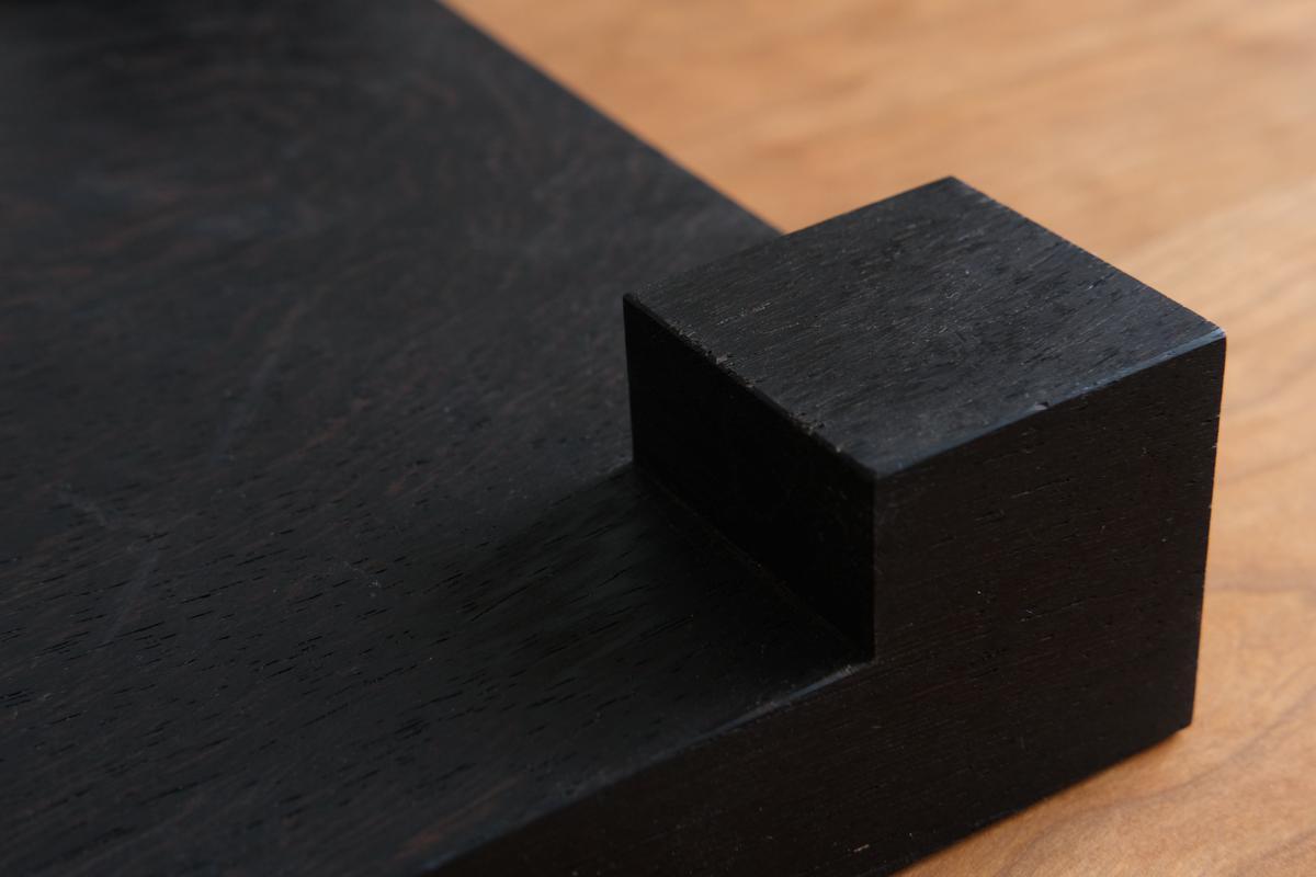 無垢材の切出し脚付き台 ウェンジ オイル仕上げ ＜4＞