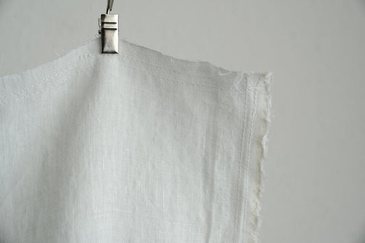 端切れパッチワーク / リネン・白 / 2サイズ