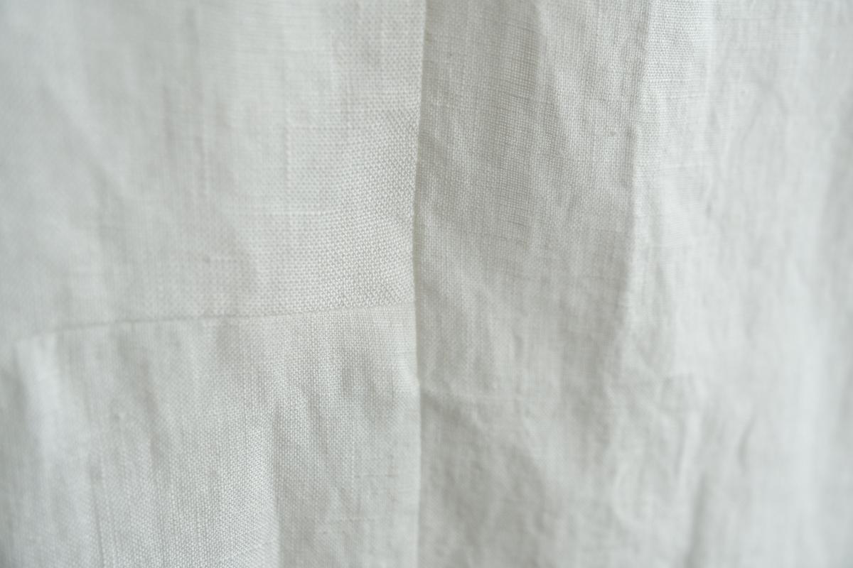 端切れパッチワーク / リネン・白 / 2サイズ