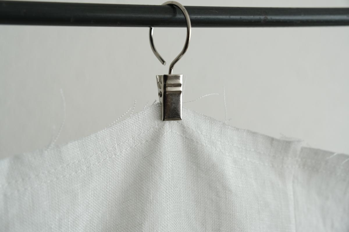 端切れパッチワーク / リネン・白 / 2サイズ