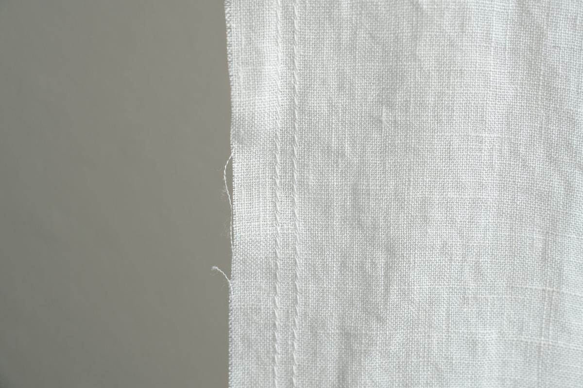 端切れパッチワーク / リネン・白 / 2サイズ