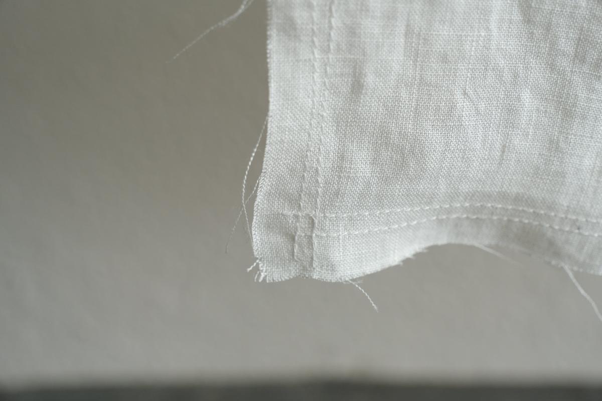 端切れパッチワーク / リネン・白 / 2サイズ